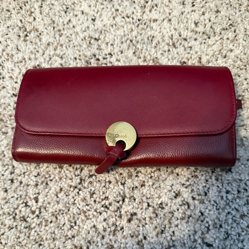 Chloé Wine Red Wallet